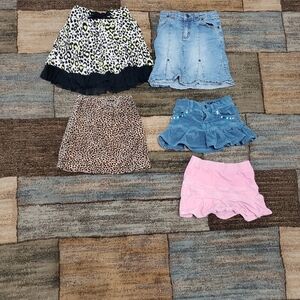 Girls size 5 summer skirt bundle of 5